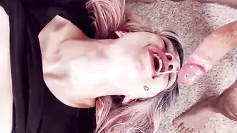 Hardcore upside down throat screwed for my stepsister