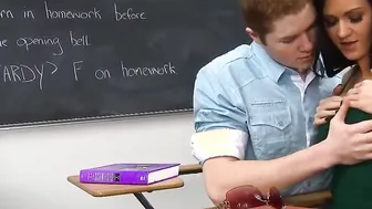 Highschool porn video – Uniformed college tramp sucks cock
