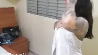sexual inked tail makes a sweet tooth with two pissed off dude