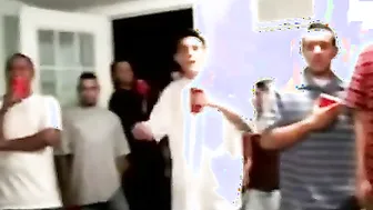College Bimbo Fucks Inside-front of Party