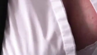 Classy cfnm students wanking and cocksucking into group