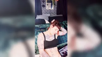Tattooed sluts W/ Split Tongue— Twat Play Masturbation Watching Porn sixty-nine Position Oral Sex