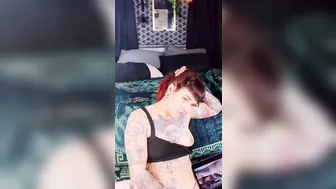 Tattooed sluts W/ Split Tongue— Twat Play Masturbation Watching Porn sixty-nine Position Oral Sex