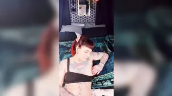 Tattooed sluts W/ Split Tongue— Twat Play Masturbation Watching Porn sixty-nine Position Oral Sex