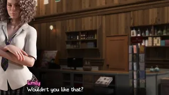 TREASURE OF NADIA 16 - RAFA SUCK EMILY SNATCH UNDER BAR AND SOMEONE ENTER INSIDE HER SHOP