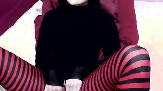 Gothic bimbos Having Fun with her Vibrator - Mavis Cosplay
