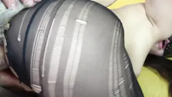 Cosplay from Kriss Kiss Cutie Fox into Ragged Stockings Blows and Fucks