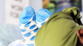 Feet Sub Training Session: Fritos Corn Chips Sock Smelling and Extreme Feet Worship- Real Stinky