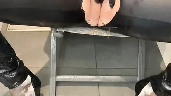 Shower Masturbation and Pee inside Pants and LATEX Boots