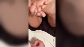 Private Lubed up Solejob with Creampie