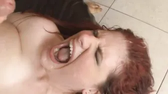 Facial compilation BBWs getting plastered with jizz #2