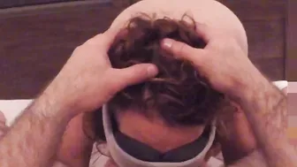 point of view PAWG fiance deep throat blow job