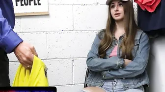 Attractive Teens with Gigantic Natural Boobies Penelope Kay Getting Caught Shoplifting and Taught an Anal