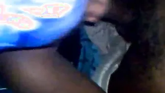 Brownskin Thot Sucking Off Penis while Parents inside next Room