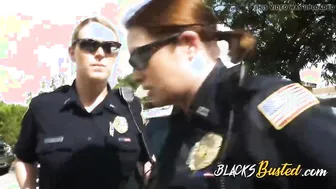 cougar interrogation with big black cock suspect ended up inside hardcore