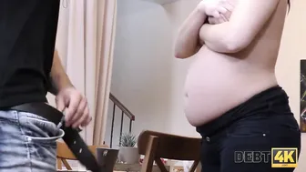 DEBT4k. Pregnant lady has sex to got cash for things
