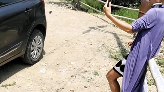 Fan Caught me off outdoors my Vehicle inside Outdoors Smoking