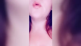 Smoking and Rubbing my Oiled up Breasts