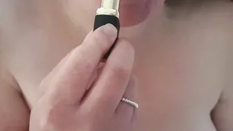 Goddess BBW mom Teases you with Red Lipstick on Luscious Lips