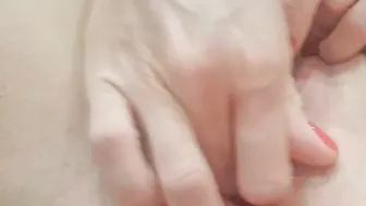 Young slender woman brought herself to orgasm with a dildo