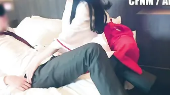 She cant Wait to gotten his Suit Off. / Japanese Fem Dom CFNM Amateur Cosplay