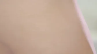 Teenagers Masturbates her Bald Twat into this Glamour Striptease