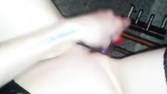 Russian hot Zafiria fucks herself with a pink vibrator