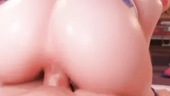 【MMD R-teen SEX DANCE】INTENSE RIDE HUGE WHITE BUTT ROUGH FUCKED 激しいセックス [MMD]