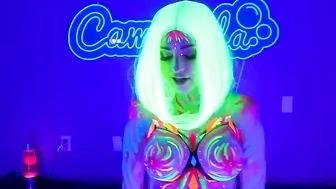Jewelz Blu Body Paint and Masturbation Performance