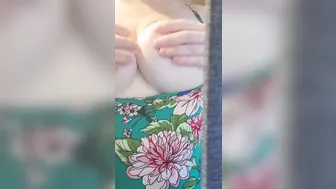 Work from Home - Red Haired Touches self during Zoom Call