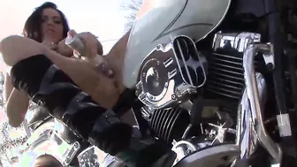 Veronica Rayne Fucks Herself On The Back Of A Harley