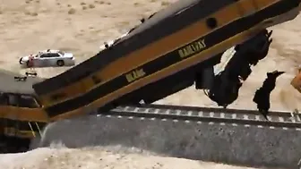 Train vs Monstrous Pit