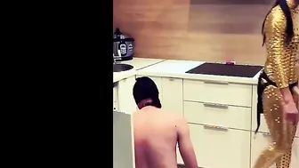 LussyKinky Humiliates her Sub Fucks him by Sticking his Oral Sex into the Washing Machine