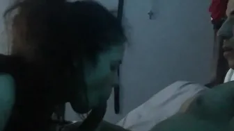 Boricua Sucking Off Mexican Cock
