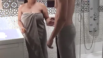 Into the shower STILL LUSTY AS SCREWED Catalina and Mike