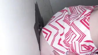 Bigtitted Bombshell pussyfucking at gloryhole