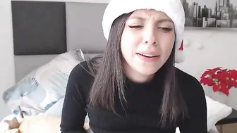 Christmas skank tries to impress you with her adorable face