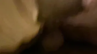 Pounding my Wife’s Dripping Unshaved Snatch till I Fill her up with my Thick Load of Cum