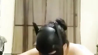 Masked cumslut gotten deez balls