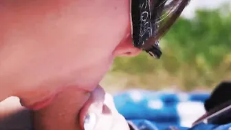 Blown into a field on a sunny day
