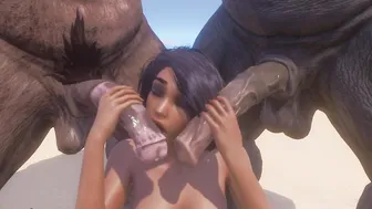 Wild Life / Maya Gang Bang with Big Furries