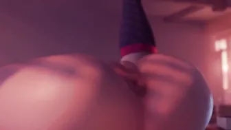 【MMD R-barely legal SEX DANCE】BIG BUTT WITH COCK THIRST ROUGH ANAL SEX 激しいセックス [MMD]