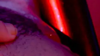 Glamcore cosplayer toy fucking solo vagina under shower