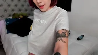 Alternative bimbo needs a huge penis that takes away her
