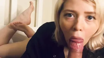 Close-up pov Bj from Stunning 18 Year Old with Beauty Toes