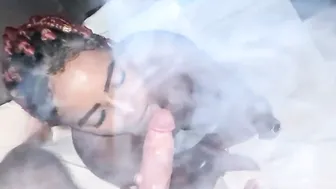 Samira Ferraz smoking on Protons penis