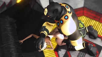 Alien Sex a Bae Amazing Blonde Getting Pounded by Anubis on the Exoplanet