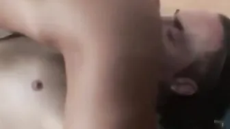 Blonde Hot Massage Huge Dick and Bites his Nuts - Britney Amber