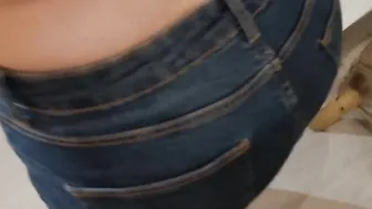 she pisses herself into her jeans blows me and I