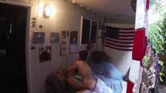 Bed Room porn video – Rainy Day Orgasms on the Patio and inside the Bedroom
